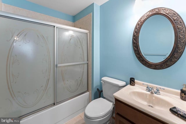 10603 Eden Brook Dr, Spotsylvania, VA 22553 - full bathroom featuring vanity, enclosed tub / shower combo, and toilet