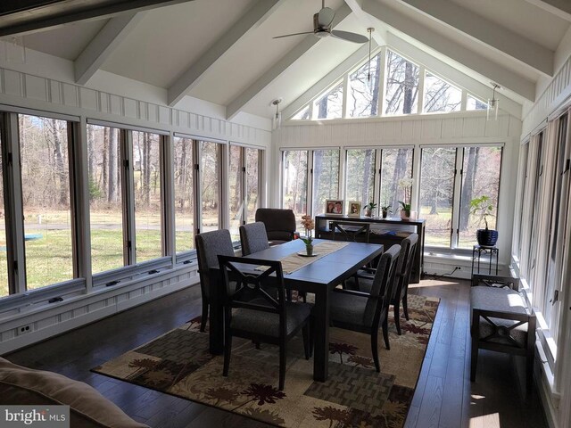  - sunroom with hardwood / wood-style floors