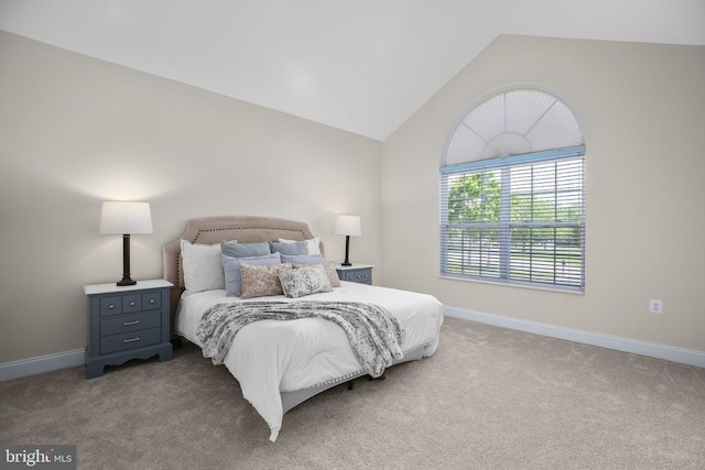 6231 Autumn Leaf Dr, Fredericksburg, VA 22407 - bedroom with lofted ceiling, carpet floors, and baseboards