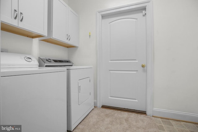 6231 Autumn Leaf Dr, Fredericksburg, VA 22407 - laundry area featuring cabinet space, independent washer and dryer, and baseboards