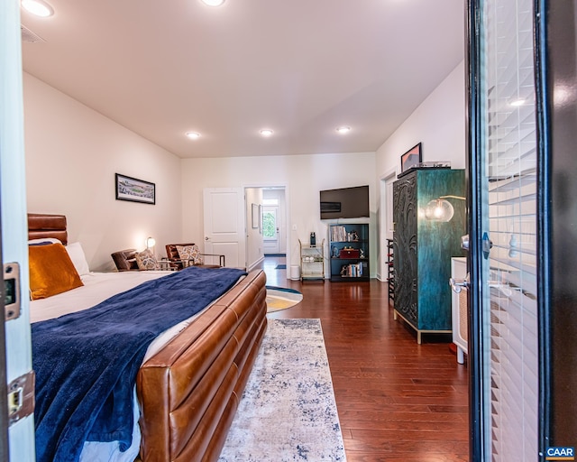 142 Junction Ln, Charlottesville, VA 22902 - bedroom featuring dark wood-type flooring and recessed lighting