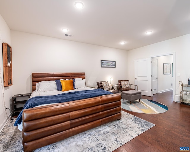 142 Junction Ln, Charlottesville, VA 22902 - bedroom featuring dark wood finished floors and recessed lighting