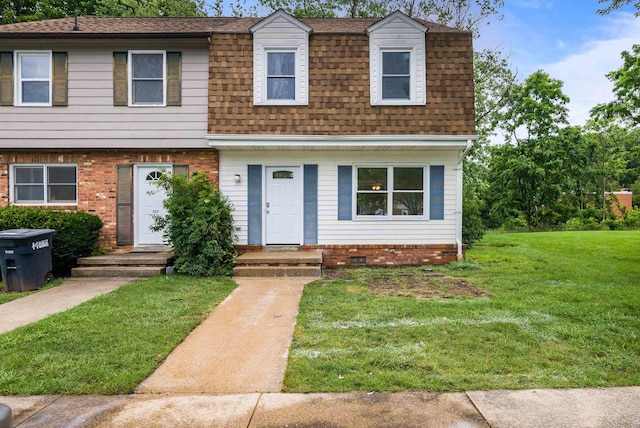 1114 Mountain View Dr, Harrisonburg, VA 22801 - view of front of property with a shingled roof and a front lawn