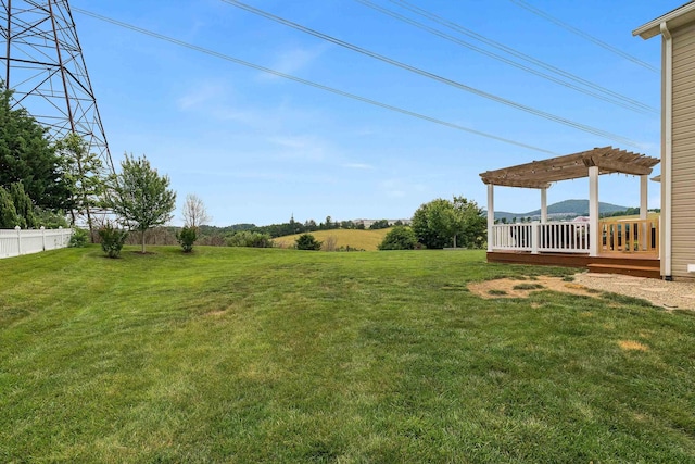 118 Wexford St, Staunton, VA 24401 - view of yard with a pergola and a wooden deck