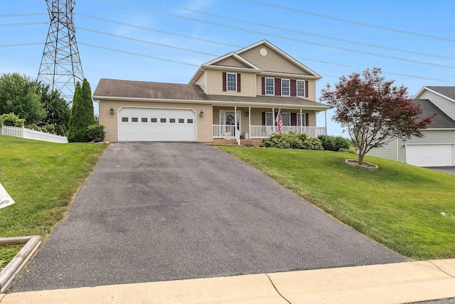 118 Wexford St, Staunton, VA 24401 - view of front of house with covered porch, asphalt driveway, and an attached garage