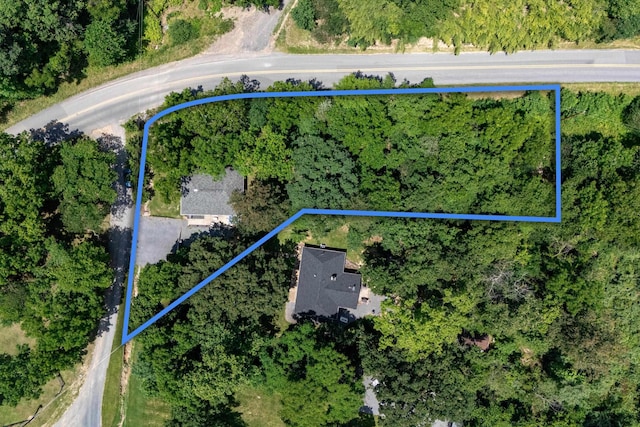 123 Fishermans Ln, Luray, VA 22835 - aerial overview of property's location with property parcel outlined