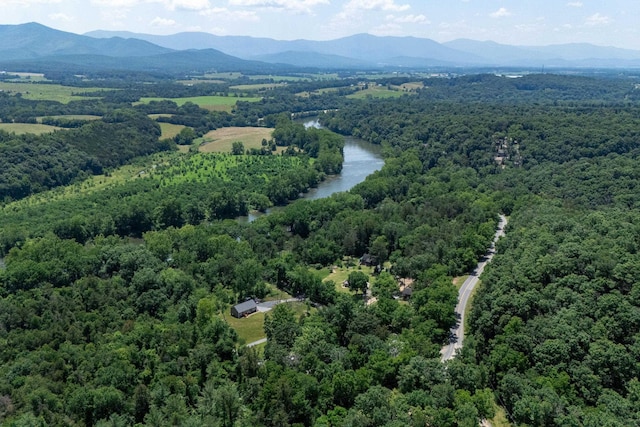 123 Fishermans Ln, Luray, VA 22835 - bird's eye view of a forest and a water and mountain view
