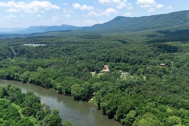 123 Fishermans Ln, Luray, VA 22835 - aerial view of a forest and a water and mountain view