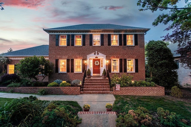 225 Divot Dr, Harrisonburg, VA 22802 - georgian-style home with brick siding