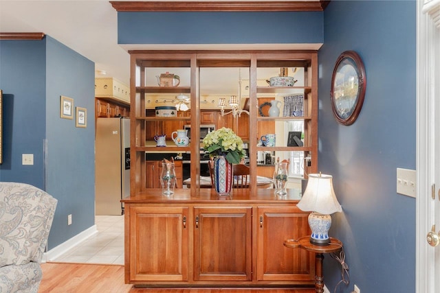 225 Divot Dr, Harrisonburg, VA 22802 - home office featuring baseboards and light wood finished floors