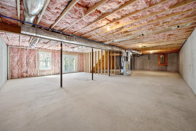 TBD Senedo Rd, Mount Jackson, VA 22842 - basement with electric panel, stairs, and water heater
