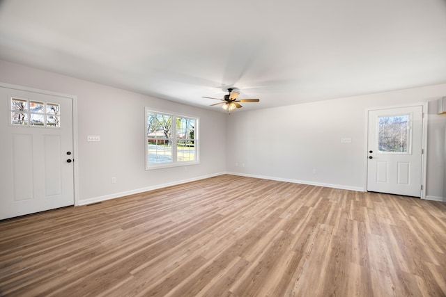 TBD Senedo Rd, Mount Jackson, VA 22842 - entrance foyer with a ceiling fan and light wood-style flooring