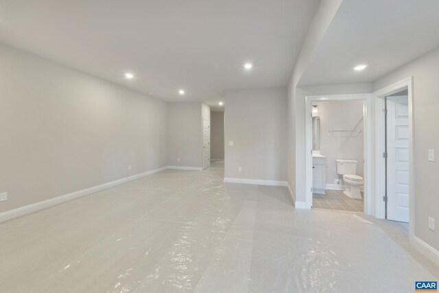 196 Thicket Run Pl, Charlottesville, VA 22911 - interior space featuring baseboards, ensuite bathroom, and recessed lighting