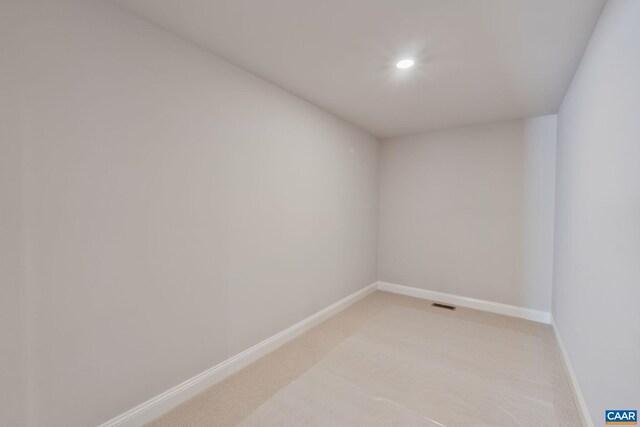 196 Thicket Run Pl, Charlottesville, VA 22911 - unfurnished room featuring baseboards, light carpet, visible vents, and recessed lighting