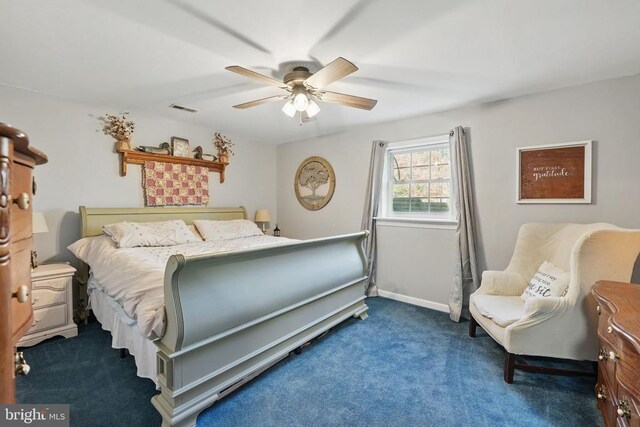 7329 Cloverhill Rd, Spotsylvania, VA 22551 - carpeted bedroom featuring a ceiling fan and baseboards