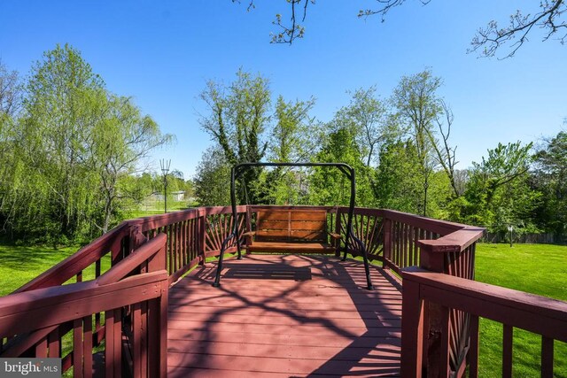 7329 Cloverhill Rd, Spotsylvania, VA 22551 - deck with a yard