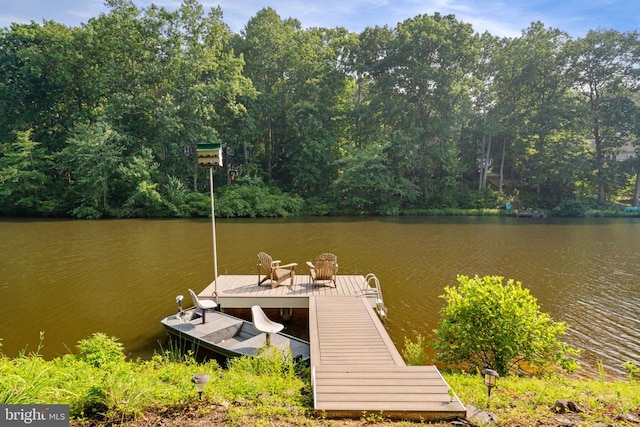 12800 Pickett Ct, Spotsylvania, VA 22551 - dock area featuring a water view