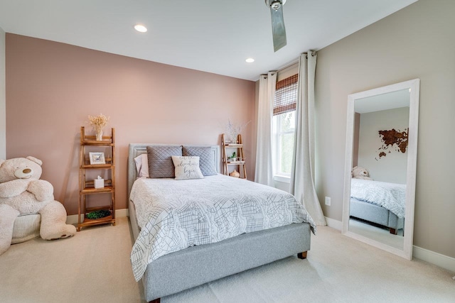 3436 Charleston Blvd, Rockingham, VA 22801 - bedroom featuring light colored carpet, baseboards, and recessed lighting