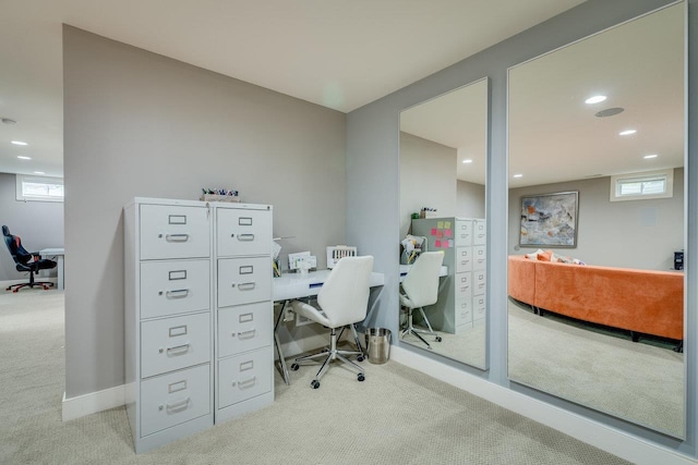 3436 Charleston Blvd, Rockingham, VA 22801 - carpeted office space with baseboards and recessed lighting