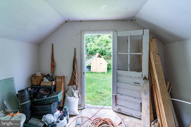 228 Black Bear Ln, Stanley, VA 22851 - entryway featuring vaulted ceiling