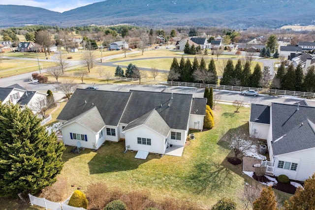 43 Greenview Ln, New Market, VA 22844 - drone / aerial view with a residential view and a mountain view