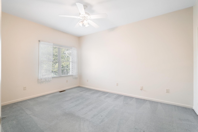 43 Greenview Ln, New Market, VA 22844 - carpeted empty room featuring ceiling fan, baseboards, and visible vents