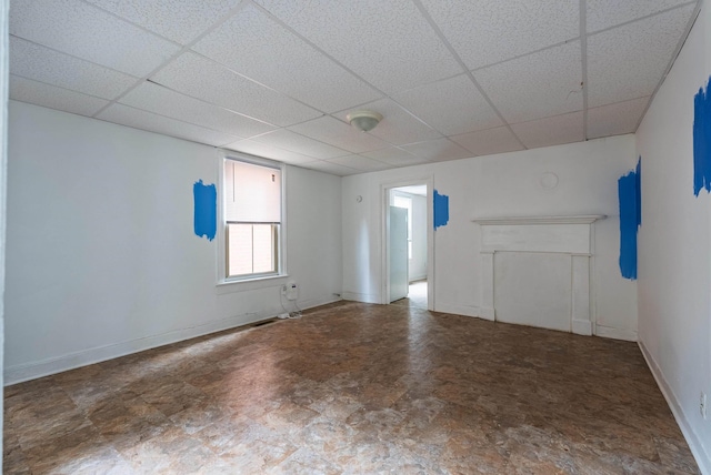 822 Beverley St W, Staunton, VA 24401 - empty room featuring a paneled ceiling and baseboards