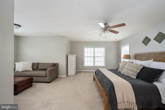 5915 Copper Mountain Dr W, Spotsylvania, VA 22553 - carpeted bedroom with ceiling fan and baseboards