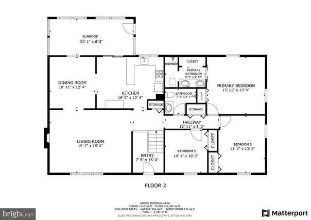 18691 Springs Rd, Jeffersonton, VA 22724 - view of floor plan / room layout