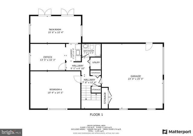 18691 Springs Rd, Jeffersonton, VA 22724 - view of room layout
