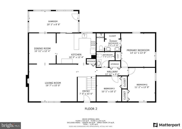 18691 Springs Rd, Jeffersonton, VA 22724 - view of floor plan / room layout