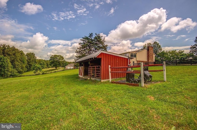 18691 Springs Rd, Jeffersonton, VA 22724 - view of yard with an exterior structure and an outdoor structure