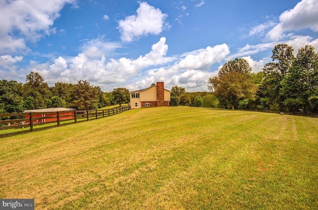18691 Springs Rd, Jeffersonton, VA 22724 - view of yard with a view of countryside
