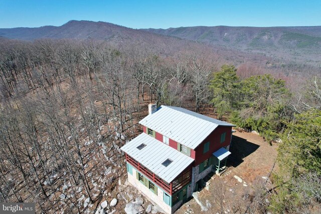301 Mountain Top Dr, Luray, VA 22835 - view of subject property with a forest and a mountain backdrop