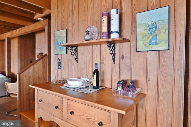 301 Mountain Top Dr, Luray, VA 22835 - detailed view of wood walls
