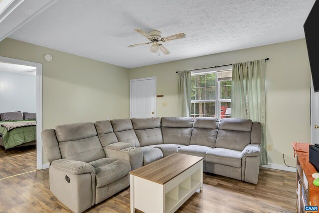 1409 Mica Rd, Mineral, VA 23117 - living room featuring ceiling fan and wood finished floors