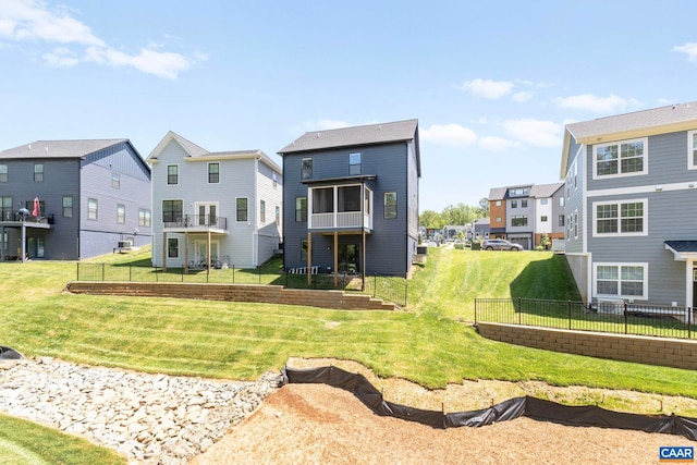 3190 Horizon Rd, Charlottesville, VA 22902 - back of property with a residential view and a sunroom