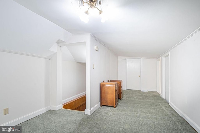  - additional living space with carpet flooring and baseboards
