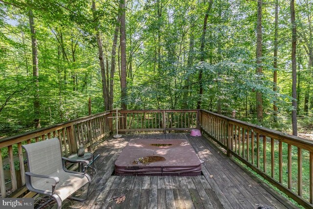 9603 Conaty Cir, Spotsylvania, VA 22553 - deck featuring a view of trees
