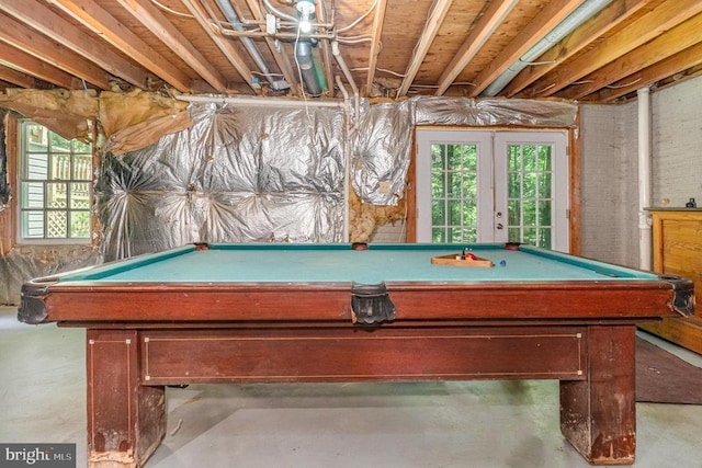 9603 Conaty Cir, Spotsylvania, VA 22553 - game room with billiards and finished concrete flooring