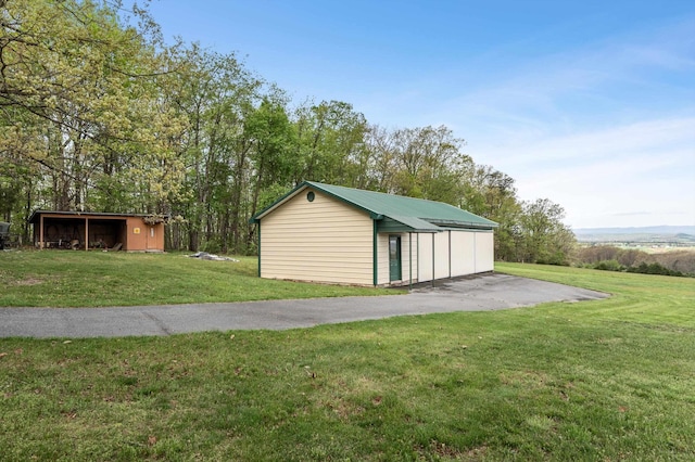 5409 Smith Creek Rd, New Market, VA 22844 - view of pole building featuring a lawn