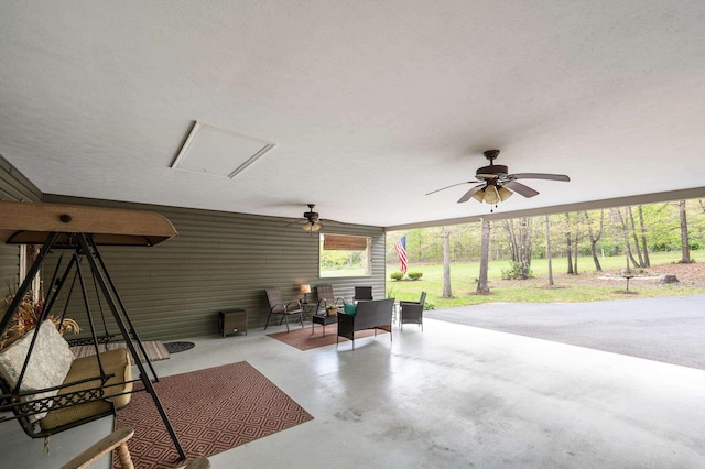 5409 Smith Creek Rd, New Market, VA 22844 - view of patio / terrace featuring ceiling fan