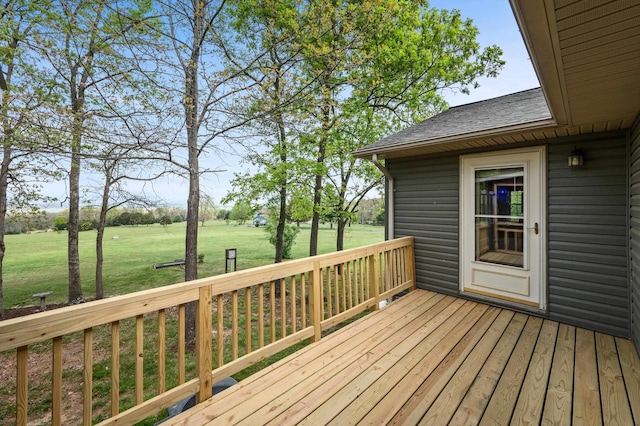 5409 Smith Creek Rd, New Market, VA 22844 - wooden deck featuring a yard