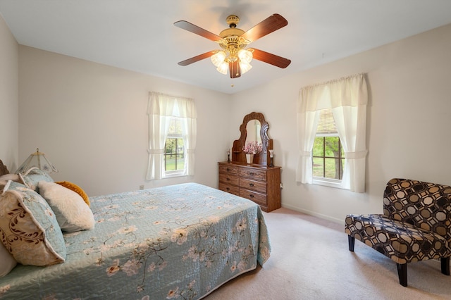 5409 Smith Creek Rd, New Market, VA 22844 - carpeted bedroom featuring ceiling fan and baseboards