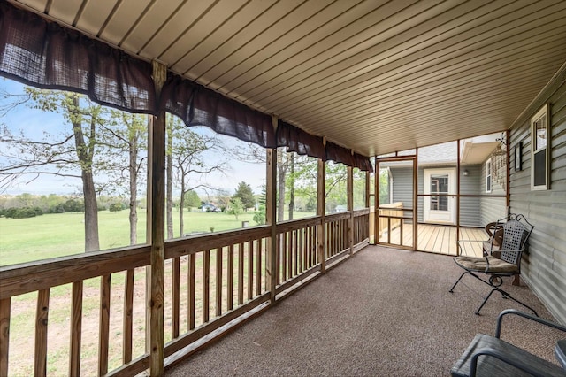 5409 Smith Creek Rd, New Market, VA 22844 - view of unfurnished sunroom