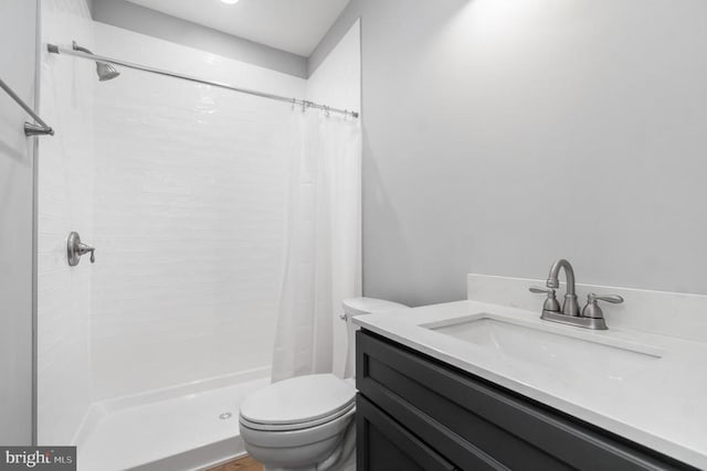 3200 Lakeview Pkwy, Locust Grove, VA 22508 - bathroom featuring toilet, a tile shower, and vanity