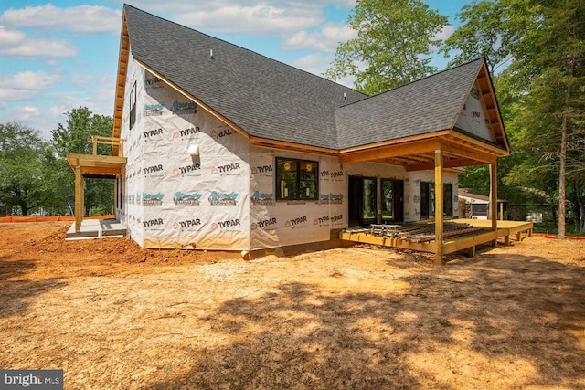 3200 Lakeview Pkwy, Locust Grove, VA 22508 - back of property featuring roof with shingles and a deck