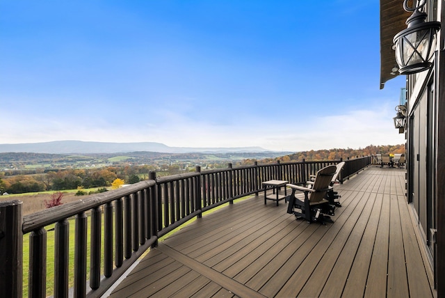 928 Melrose Rd, Rockingham, VA 22802 - deck featuring a mountain view
