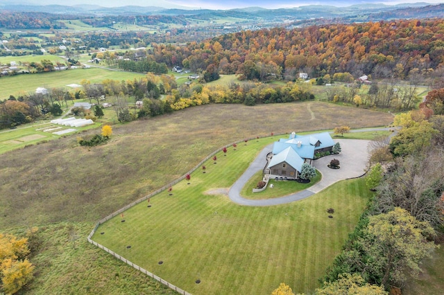 928 Melrose Rd, Rockingham, VA 22802 - birds eye view of property featuring a rural view and a mountain view