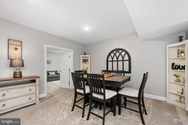 10605 Springvale Ln, Spotsylvania, VA 22551 - dining room featuring light colored carpet and baseboards